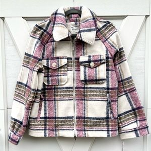 Avec Les Filles Pink Plaid Jacket